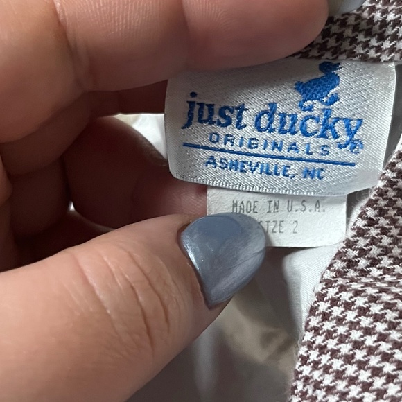 B 12 Gingham Long John - Picture 3 of 3